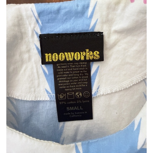 VGUC Nooworks Grumpy Cats Frida Kitty Cat Dropwaist Tiered Short Sleeve Dress S - Picture 3 of 8